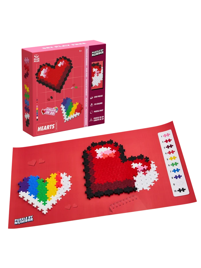 Puzzle By Number - Hearts