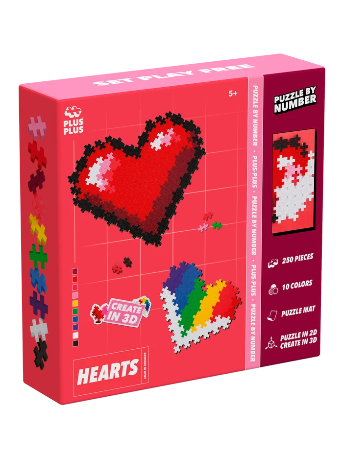 Puzzle By Number - Hearts