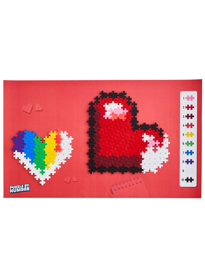 Puzzle By Number - Hearts