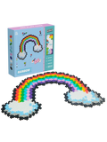 Plus-Plus Puzzle By Number Rainbow set with 500 colourful pieces – match numbers and colours to build a vibrant rainbow for creative, educational play