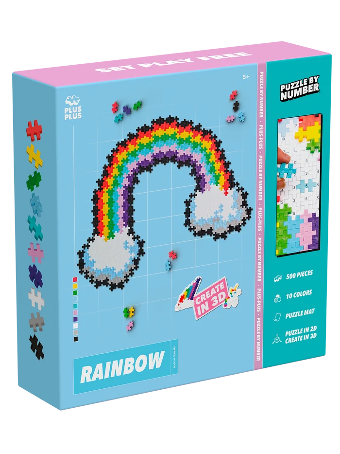 Puzzle By Number - Rainbow