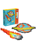 Puzzle By Number Space set with 500 colourful Plus-Plus pieces – build stars, planets, spaceships, and space creatures using numbers and colours in a fun, educational puzzle for kids and adults