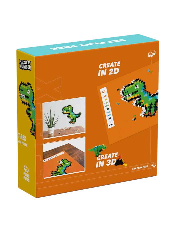 Puzzle By Number - T-Rex