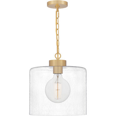 Quoizel ABR1512AB Abner 13.25" Pendant | Aged Brass
