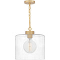 Quoizel ABR1512AB Abner 13.25" Pendant | Aged Brass