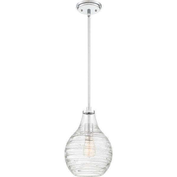 Quoizel Genie 1-Light Polished Chrome Mini Pendant Light
