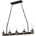 Quoizel LSB539OZ Lisbon 5-Light 39.5" Island Light | Old Bronze