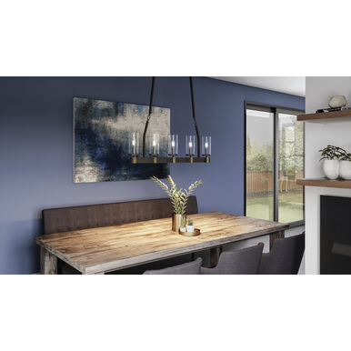 Quoizel LSB539OZ Lisbon 5-Light 39.5" Island Light | Old Bronze