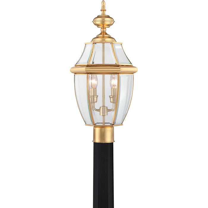 Quoizel Newbury Outdoor Lantern, Post Small