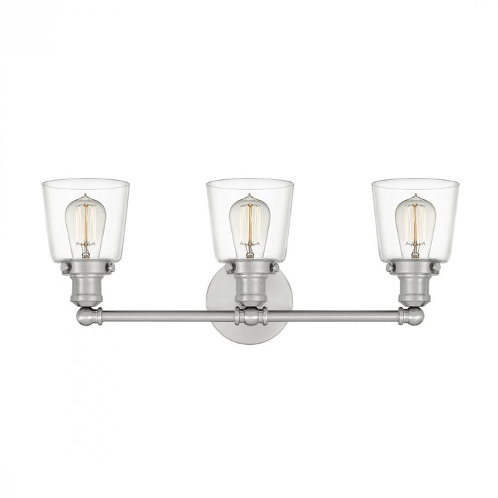 Quoizel UNIC8603BN Union 3-Light Bath Light | Brushed Nickel