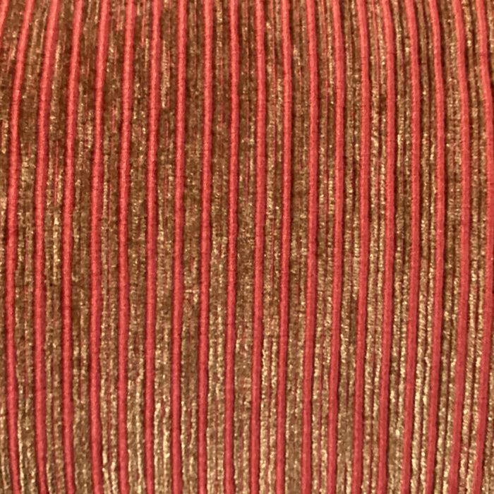 Red Orange Ribbed Textured Woven Down Mix Chair 37"x 39"x 30"