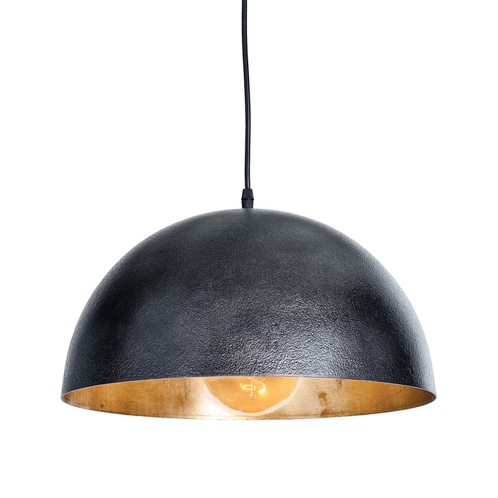 Regina Andrew 16-1090BLK Sigmond Small 15" Pendant | Black and Gold