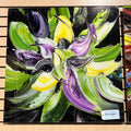 Renea Menzies Abstract Flower Print With Acrylic Cover  32"x 32"