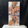 Richard Stensrude Signed/Dated Original Abstract Anatomy Painting 19" x 40.5"