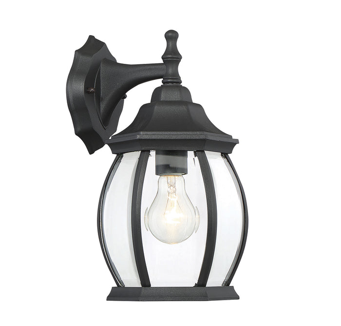 Savoy House 1-Light Outdoor Wall Lantern in Black - Model M50053BK