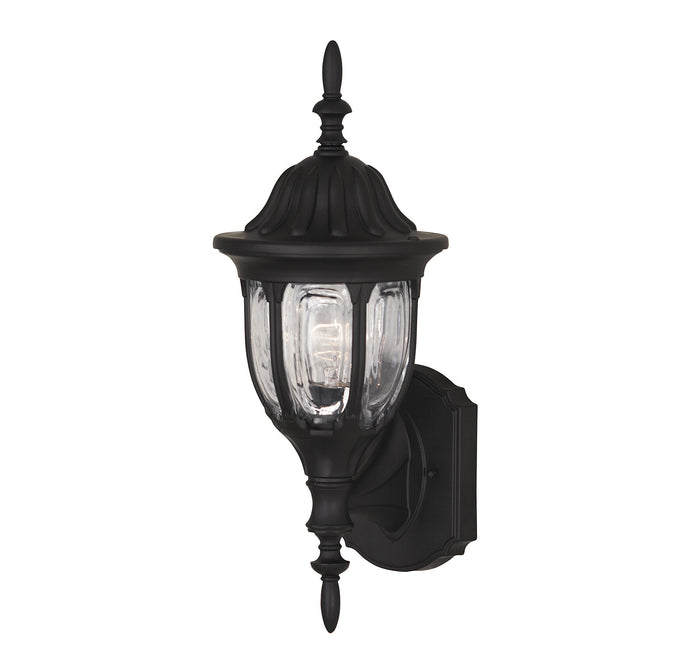 Savoy House 1-Light Outdoor Wall Lantern in Black - Model M50057BK