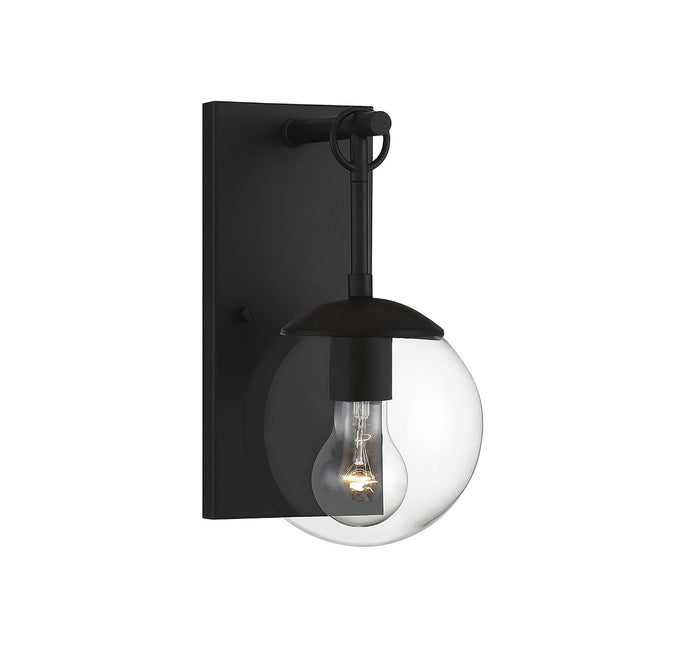 Savoy House 1-Light Outdoor Wall Lantern in Matte Black - Model M50029BK