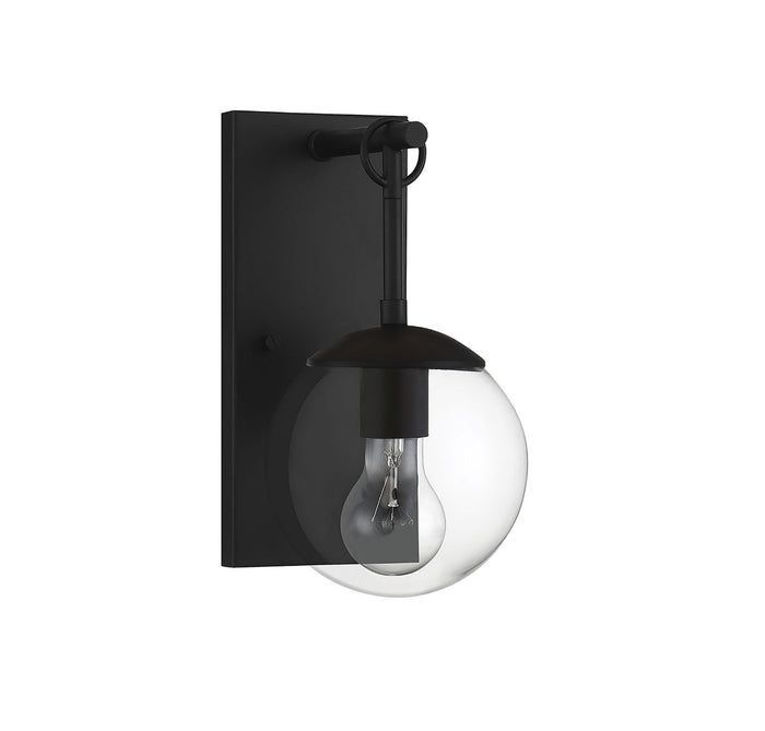 Savoy House 1-Light Outdoor Wall Lantern in Matte Black - Model M50029BK
