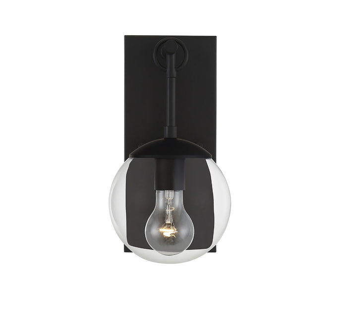 Savoy House 1-Light Outdoor Wall Lantern in Matte Black - Model M50029BK