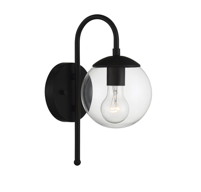 Savoy House 1-Light Outdoor Wall Lantern in Matte Black - Model M50030BK