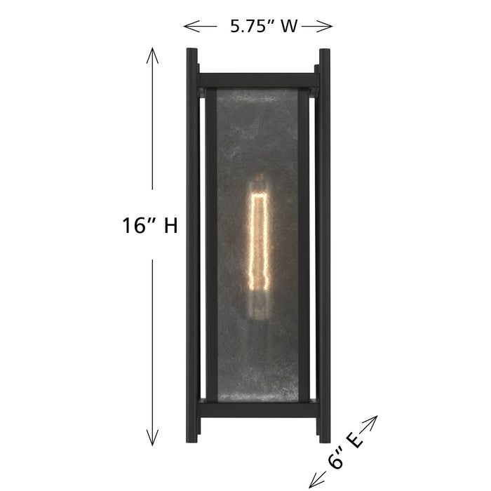 Savoy House Jacobs Outdoor Wall Lantern in Matte Black