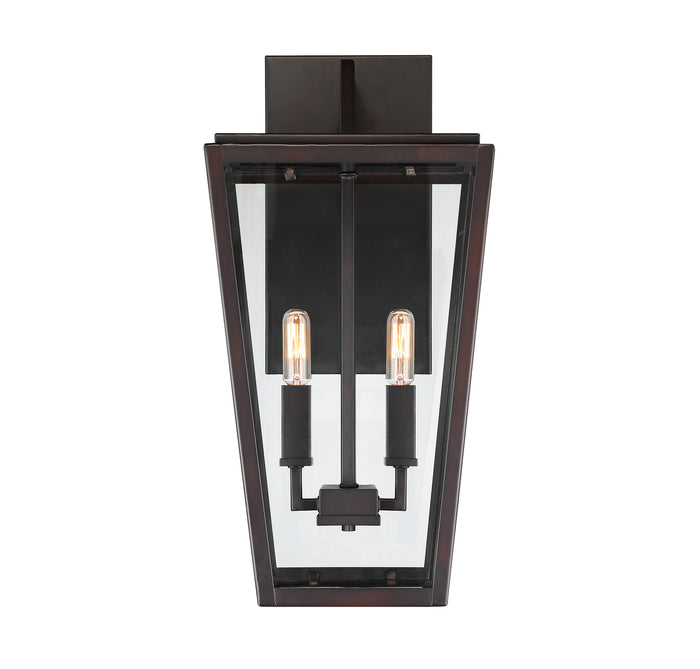 Savoy House Milton Outdoor Wall Lantern in English Bronze