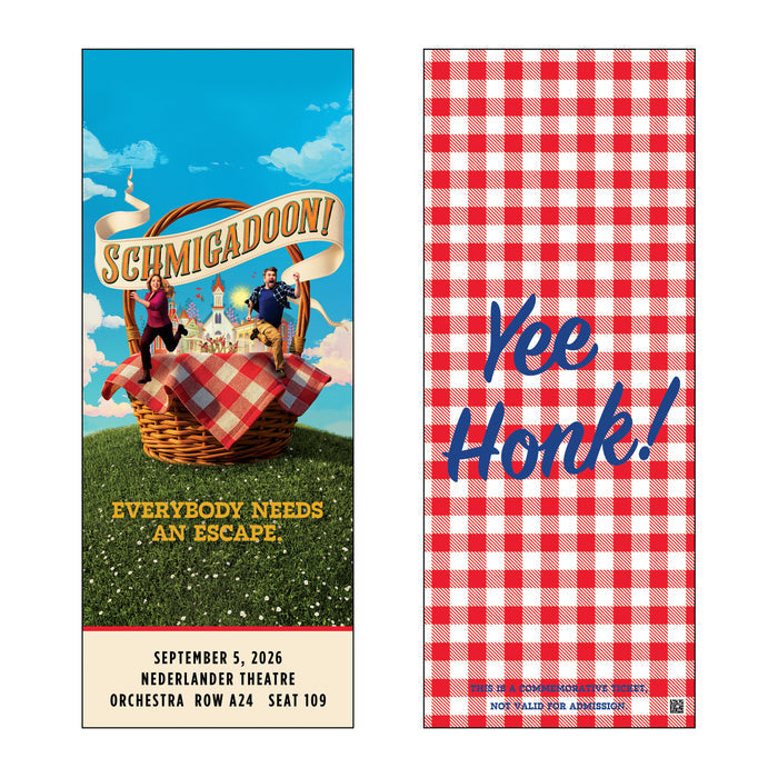 SCHMIGADOON Custom Broadway Souvenir Ticket