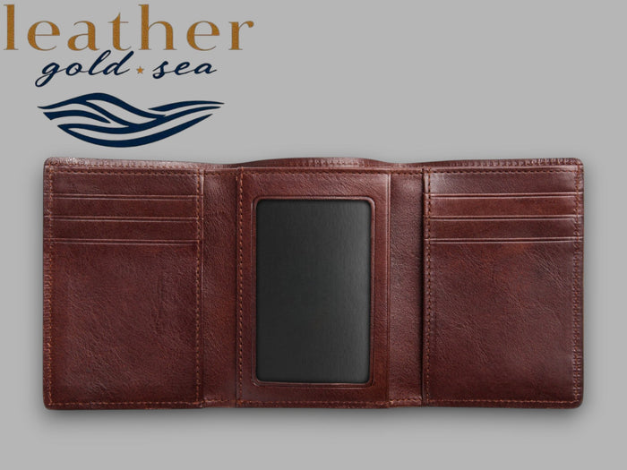 Slim Wallets for Men – Dark Brown | made in usa