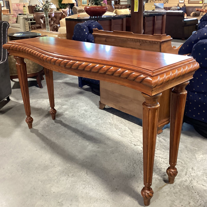 Solid Carved Cherry Sofa Table 68"x 20"x 37"