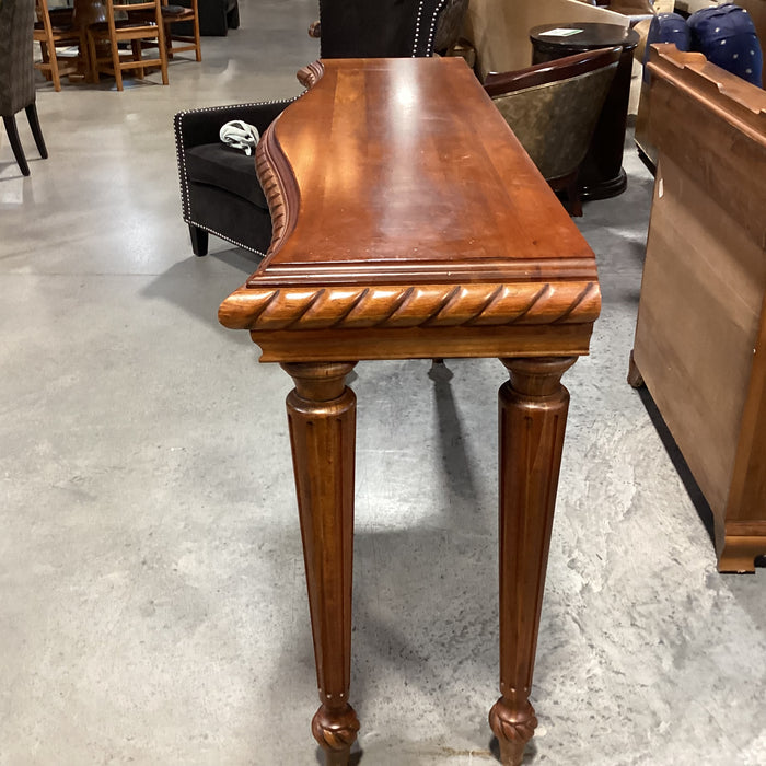 Solid Carved Cherry Sofa Table 68"x 20"x 37"