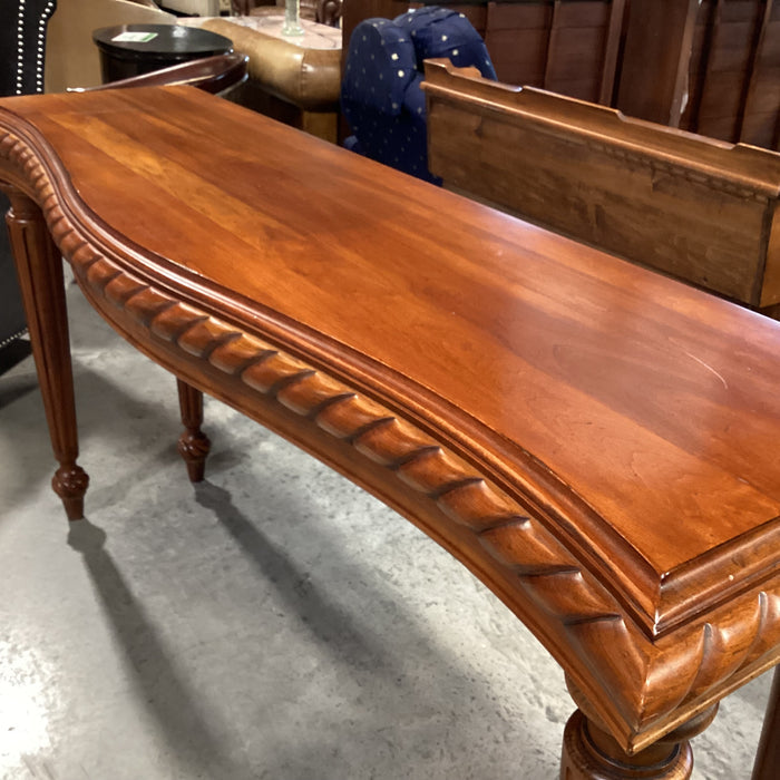 Solid Carved Cherry Sofa Table 68"x 20"x 37"