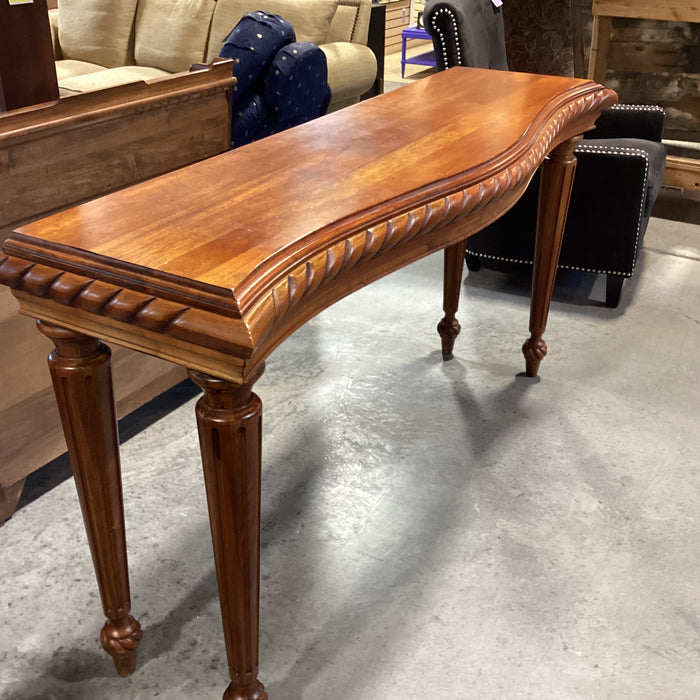 Solid Carved Cherry Sofa Table 68"x 20"x 37"