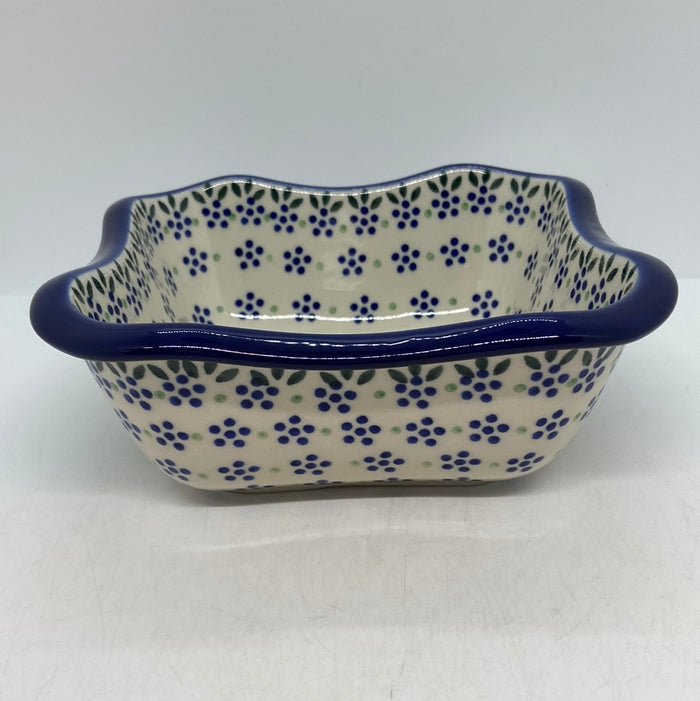 Square Bowl ~ Scalloped Edge ~ 6.5  inch ~ 0395X - T1