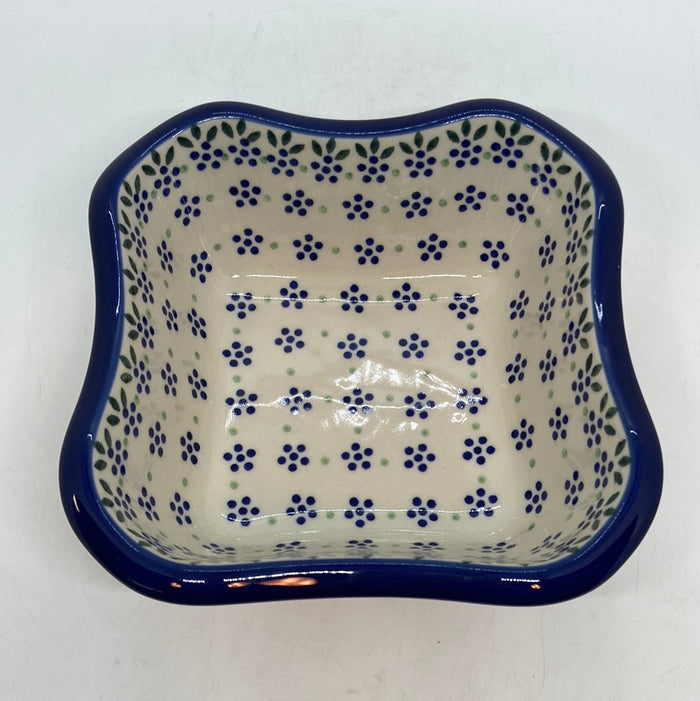Square Bowl ~ Scalloped Edge ~ 6.5  inch ~ 0395X - T1