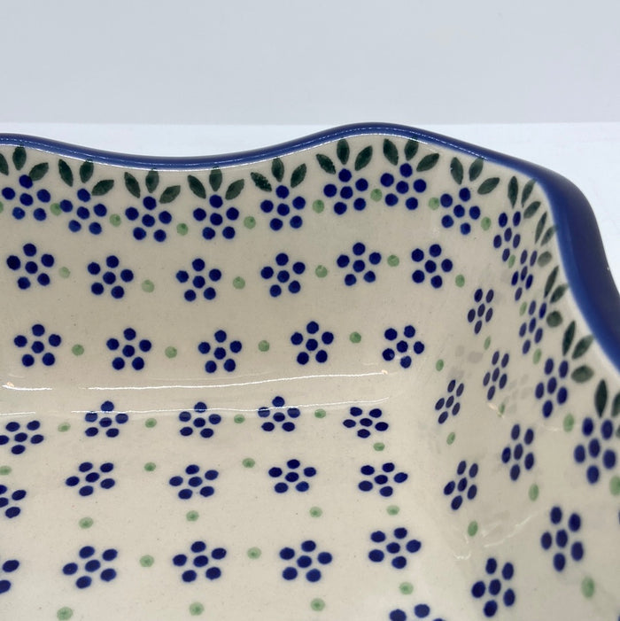Square Bowl ~ Scalloped Edge ~ 6.5  inch ~ 0395X - T1