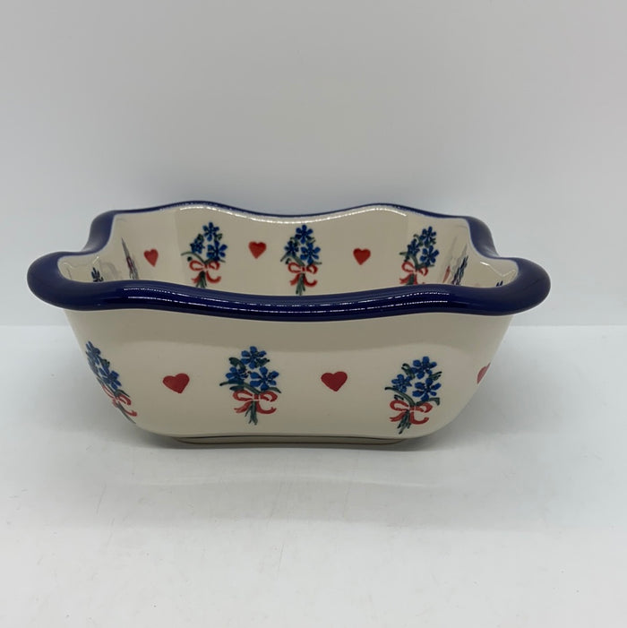 Square Bowl ~ Scalloped Edge ~ 6.5  inch ~ 1540X