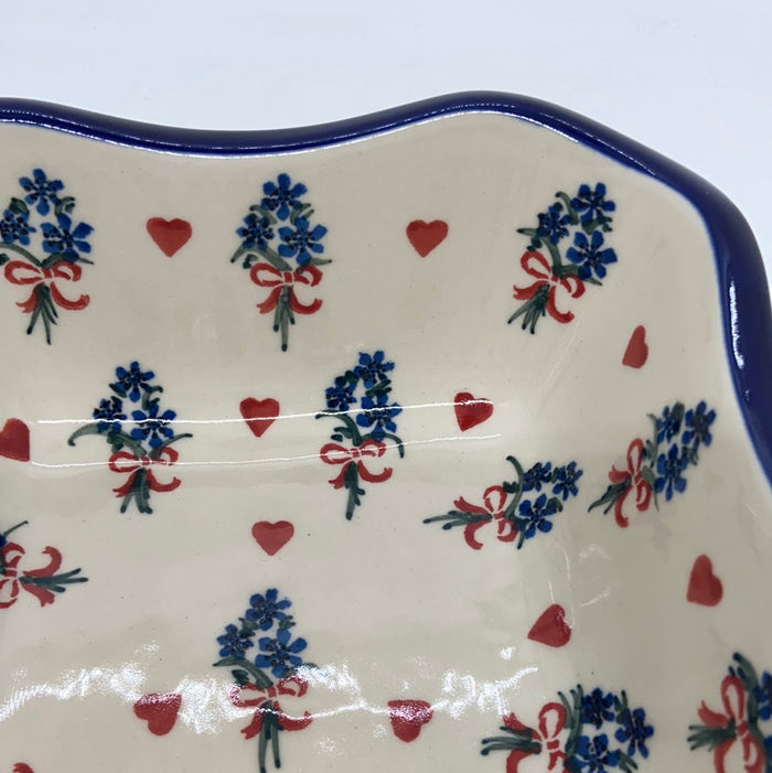 Square Bowl ~ Scalloped Edge ~ 6.5  inch ~ 1540X