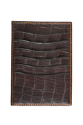 Tardini Full-Grain Calfskin-Alligator Leather Cardholder