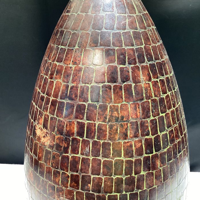 Textured/ Mosaic Style Table Lamp With Shade  17.5" x 32" x 8"