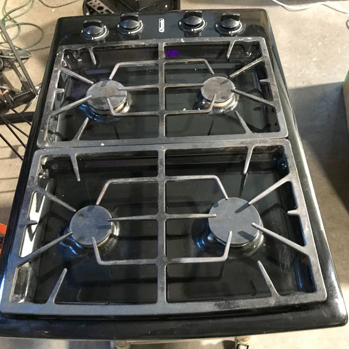 Thermador Black 4 Burner Gas Cooktop 31"x 2`1"x 4"
