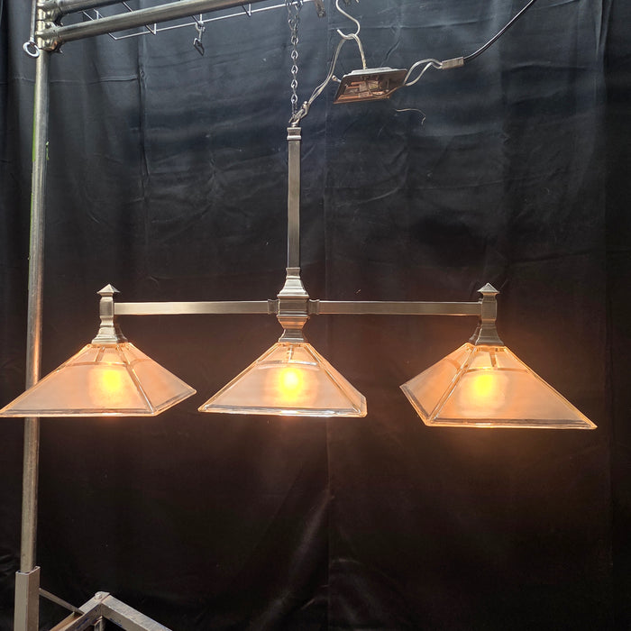 Three Square Light Billiard / Kitchen Island Light 45"x12"x24"