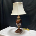 Tortoise Shell Urn Shaped Table Lamp With Shade 14" x 27" x 5 1/4"