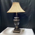 Traditional Style Table Lamp With Beige Woven Shade (2) 20" x 36" x 7 3/4"
