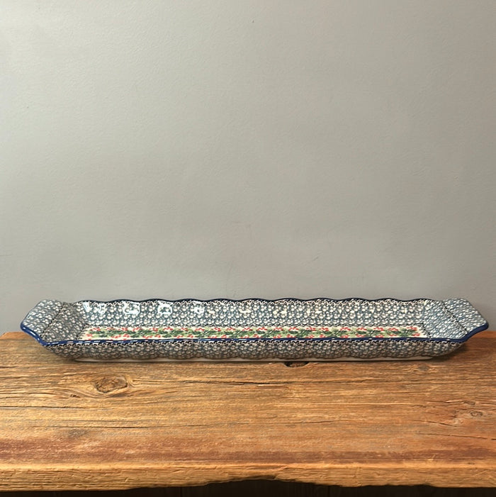 Tray ~ Scalloped Oval ~ 5.5" x 20.25" ~1734X - T4!