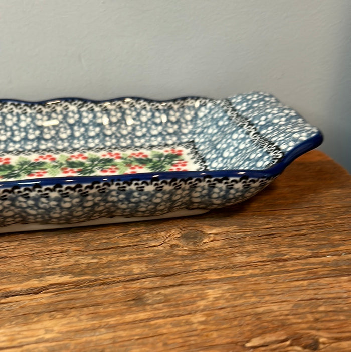 Tray ~ Scalloped Oval ~ 5.5" x 20.25" ~1734X - T4!
