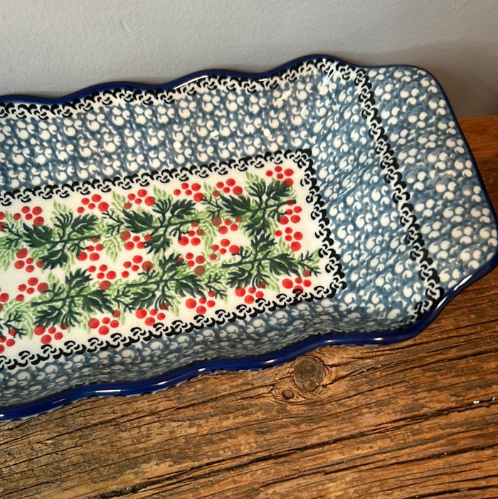 Tray ~ Scalloped Oval ~ 5.5" x 20.25" ~1734X - T4!