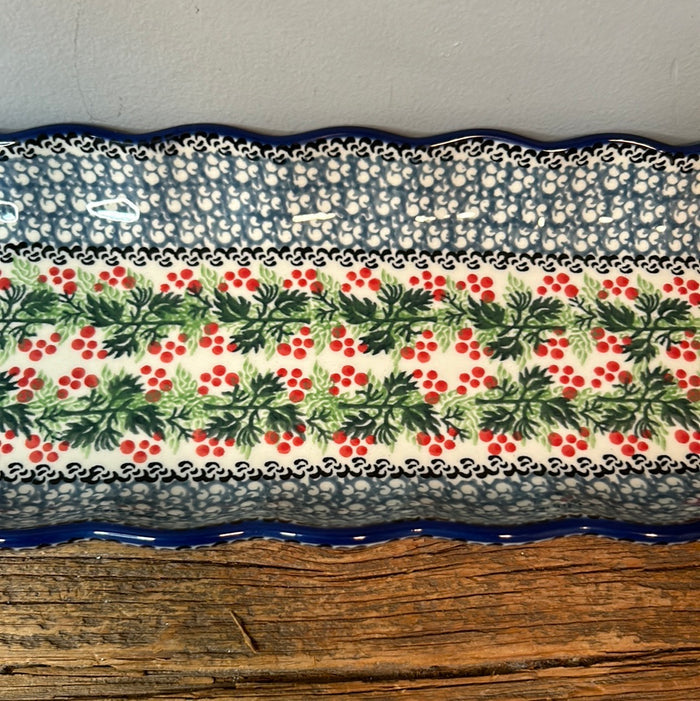 Tray ~ Scalloped Oval ~ 5.5" x 20.25" ~1734X - T4!