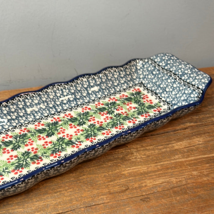 Tray ~ Scalloped Oval ~ 5.5" x 20.25" ~1734X - T4!