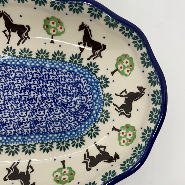 Tray ~ Scalloped Oval ~ 6.25 x 12.5 inch ~ 2256X