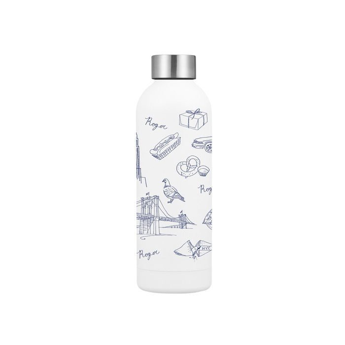 TWO STRANGERS Pattern Water Bottle